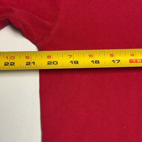 Vintage Los Angeles Fire Fighter T Shirt Mens Medium Red Short Sleeve Y2K - Picture 13 of 13